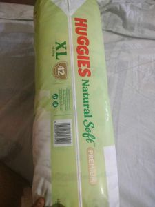 Huggies Natural Soft Premium Diapers XL