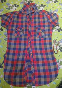 Women's Plaid Button-Up Shirt