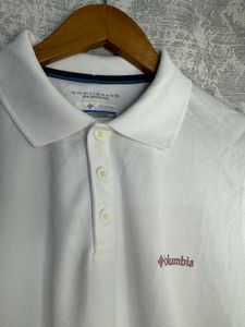 Columbia White Polo Shirt