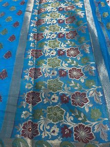 Beautiful Blue  gorgeous Saree