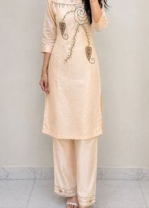 Embellished Silk Blend kurta set