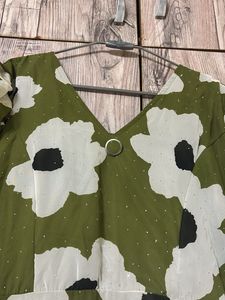Chic Green Floral Maci Dress