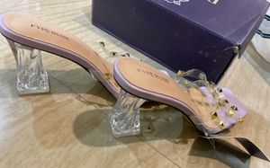 Chic Lavender Studded Heels