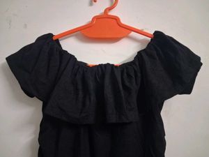Off Shoulder Black top