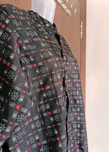 Patterned Short Sleeve Tunic
