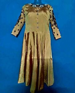 wedding mustard golden gown