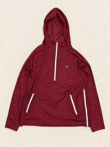 Fila Maroon Anorak Track Performance Jacket