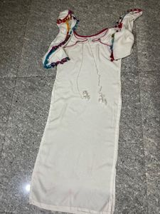 Bohemian kurta with Tassel Trim