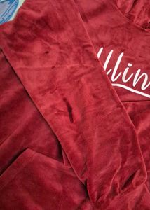 Red Offline girls Hoodie
