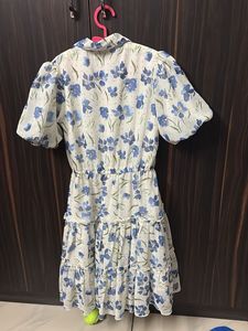 Chic Floral Print Tiered Dress