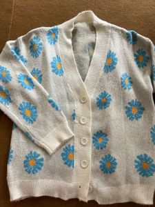 Cute Floral Print Cardigan
