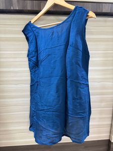 Boho Blue Floral Print Kuftan with pant and inner