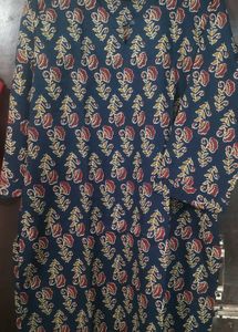 New Teal blue pure cotton kurta