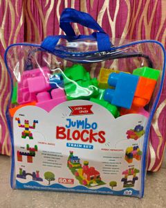 New Learn &amp; Create Jumbo Blocks Train Set