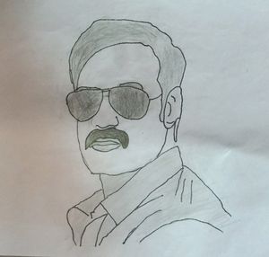 Ajay Devgan Pencil Sketch...