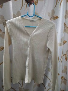 Cream Knit Cardigan