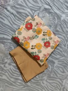 Floral Print Sleeveless kurta with legin