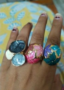 Boho Statement Rings Set of 3