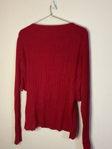 Red Knit Top with Bolero