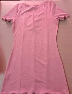 Sweet Pink Button-Up Nightgown
