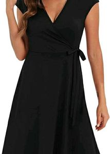 Van Heusen Classic Black Wrap Dress