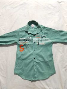 STUD APPARELS Boys Self Design Casual Shirt
