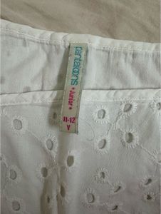 Pantaloons Junior White Frock for girls
