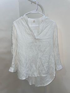 White Long Sleeve Top