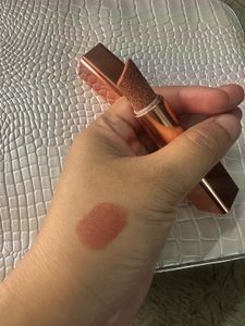 Pilgrim Shimmering Rose Lipstick Swatch