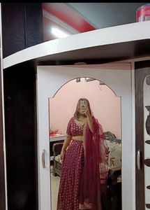 Maroon Lehenga Choli Set