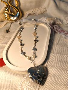 Vintage Heart Locket Necklace