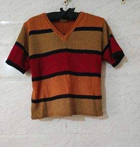 Striped Knit Top