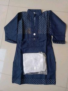 Denim Kurta Set