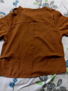 Brown Casual Top