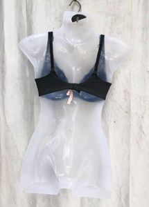I. Lace Trimmed Black Bra