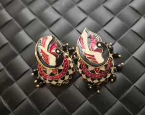 Beautiful Peacock Jhumka Earrings