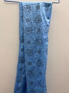 Blue Printed Dupatta