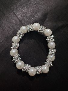 Black &amp; Silver Beaded Bracelet