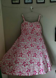 Charming Pink Floral Summer Dress