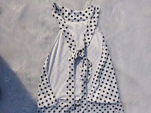 Polka Dot Halter Neck Dress