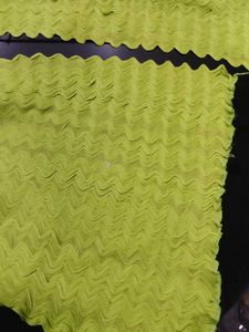 Vibrant Green Textured Scarf
