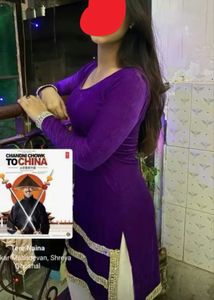 Purple Velvet kurta only