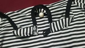 Striped Cold Shoulder Bell Sleeve Top