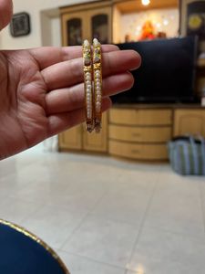 Vintage Pearl and Stone Bangles