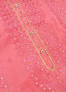Gajari Color Beautiful Suit Set With Lining