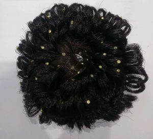 Elegant Embellished Hair Bun Accessory