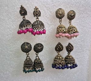 Bohemian Fish Design Jhumka Earrings
