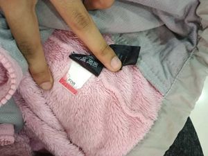 Y2K The North Face Pink Fuzzy Fleece Jacket