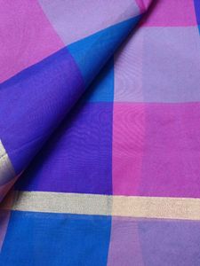 Vibrant Checkered Silk Saree