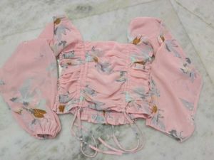 Floral Print Pink Top